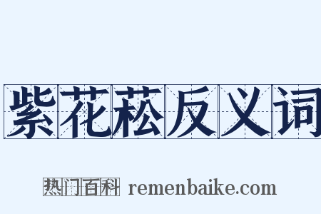 紫花菘反义词是什么意思的图片